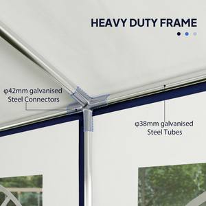 Tenda per Feste a Doppio Strato Impermeabile con Pareti Laterali Personalizzabili, Pali in Alluminio e Tessuto in Poliestere per Grandi Eventi - Product Image 4