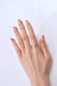 Uñas Postizas Medianas Almendradas OEM ODM de Fábrica, Uñas Artificiales Ojo de Gato Azul con Brillo Dorado, Estampado ABS, Venta al por Mayor Personalizada - Product Image 6