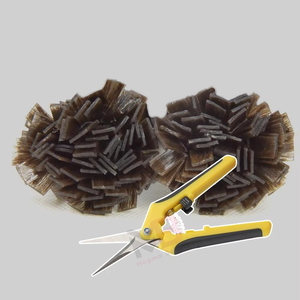 Pinzas para Extensiones de Cabello MB-ZS-639 2026, Herramienta de Acero Inoxidable para Abrir y Remover Anillos Micro, Mango Amarillo y Negro - Product Image 6