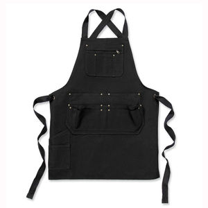 Tablier de Barbier Léger Personnalisé pour Salons de Coiffure avec Sangle Arrière Réglable, Respirant, Impression de Logo Personnalisé, Tablier de Barbier à Bavette - Product Image 6