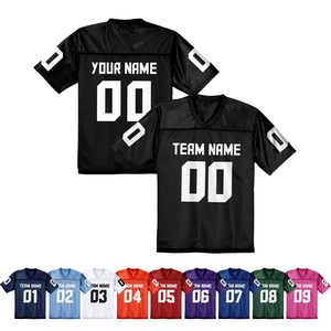Camiseta de Fútbol Americano Personalizada para Hombre, Cuello en V, Manga Corta, Impresión del Nombre del Equipo, Transpirable, 100% Poliéster, Corte Regular, Adulto - Product Image 3