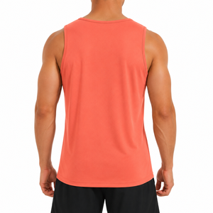 2026 Custom Men's Plus Size Cotton Tank Tops Knitted <b>Sweat</b> <b>Vest</b> Summer Casual Tank Top for Men - Product Image 2