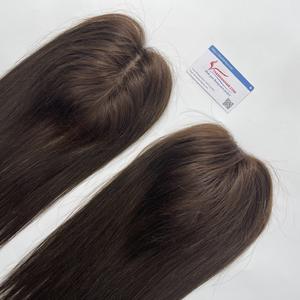 Topper de cabello humano Remy 100% de alta calidad para mujeres, Topper de cabello Base de seda, Topper de cabello para mujeres - Product Image 1