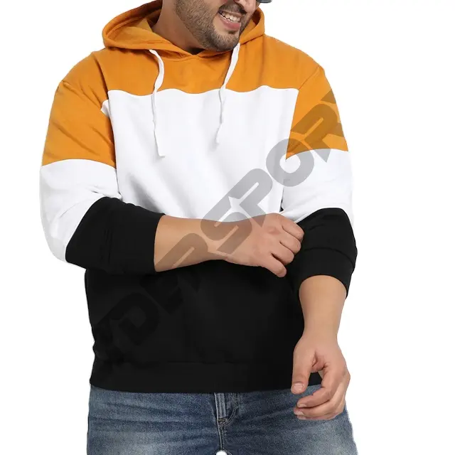 Sweats à capuche en coton pour hommes couleur sweat-shirt de haute qualité Logo personnalisé imprimé groupe personnel marque broderie hommes sweats à capuche surdimensionnés