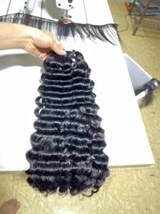100% brut vietnamien cheveux bouclés profonds non transformés vierge couleur naturelle cuticule aligné génie trame pour les femmes noires - Product Image 3