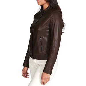 Dernier design 2026 – Vestes en cuir véritable pour femmes, tendance, imperméables, respirantes, avec logo personnalisé, style et couleur au choix, doublure en nylon – Vente chaude - Product Image 4