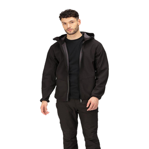 Chaqueta Softshell Unisex Personalizada para Invierno, Impermeable, Cortavientos, Transpirable, Ecológica, con Capucha, Cuello Alto, Bolsillo Frontal, Alta Calidad - Product Image 1