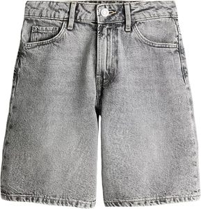 Shorts en jean délavé taille haute coupe droite décontracté en coton pour homme – Idéal été - Product Image 1
