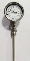 Baumer CBF2 Bimetallic Temperature Gauge Stainless Steel Dial Thermometer 100mm Dial 0-160C IP65 Industrial
