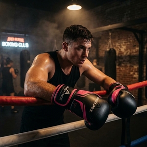 Boxing <b>Gloves</b> Pink and Black Professional Training Fight <b>Gloves</b> Padded Boxing Custom Logo OEM Wholesale <b>Sports</b> <b>Glove</b> - Product Image 4