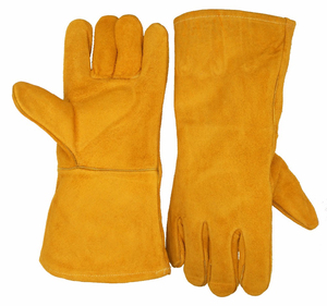 Gants de soudage résistants au feu, résistants à la chaleur, pour barbecue/four/MIG/TIG, mitaines de soudeur en cuir, protection contre les coupures PerfeSafe - Product Image 2