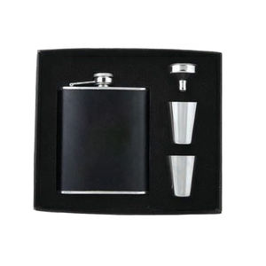 Juego de Regalo de Vino Ecológico a Prueba de Fugas, de Acero Inoxidable, Envuelto en Cuero, Marca Imra Impex, con Vaso de Chupito y Embudo, Personalizable para Camping - Product Image 6