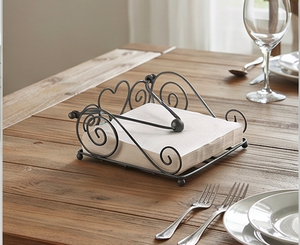 Porta Servilletas Creativo de Hierro Fundido para Restaurantes y Hogar, Elegante Vajilla y Porta Papel para Mesa - Product Image 6