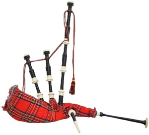 THISTLE ROSE ENTERPRISES Cornemuse Palissandre noir Royal Stewart Tartan - Product Image 1