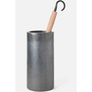 Porte-parapluie classique en fer galvanisé avec revêtement en poudre, design cannelé, capacité unilatérale, autoportant pour la décoration de la maison, des hôtels et des halls d'entrée - Product Image 2