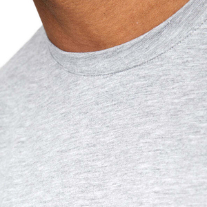 Ensemble T-shirt et short décontracté pour homme, style le plus récent, qualité supérieure, confortable, col rond, gris uni, respirant, tricoté - Product Image 4