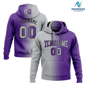 Sudadera con Capucha de Color Degradado a la Moda, Sudadera con Capucha Personalizada con Costuras para Uso Diario y Estilo Urbano - Product Image 3