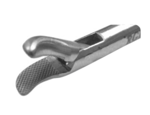 Pinza Quirúrgica de Acero Inoxidable, Instrumento Manual para Cirugía General, Mandíbula Curva para Mano Derecha, Certificación CE - Product Image 1