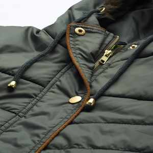Abrigo largo de plumón para mujer con capucha, color liso, chaqueta acolchada, ropa de abrigo de invierno, gruesa, cálida, informal, a la moda, abrigo largo acolchado. - Product Image 6