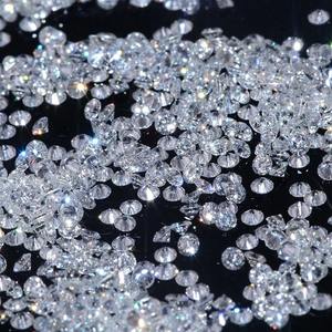 Diamants ronds en vrac de 0,01 carat, taille 1,3 mm, pierres blanches scintillantes certifiées naturelles et de laboratoire pour la fabrication de bijoux - Product Image 4