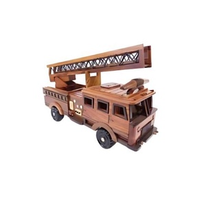 Wooden Truck Toy Fire Truck for Kids 8-13 Years Educational Craft Toy From Vietnam Accept Customized Brand - Product Image 1