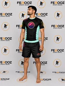 <b>Men's</b> <b>Compression</b> Sportswear Set Quick Dry Training Jersey And Performance Shorts For Martial Arts Fitness Gym And Running - Product Image 5