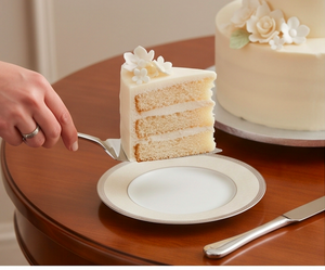 Ensemble de couteau à gâteau dentelé et spatule en acier inoxydable, 2 pièces, argenté, outils pour pâtisserie, dessert, gâteau, pour fêtes - Product Image 5