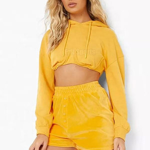 Premium Quality Winter Casual Eco-Friendly Croptop Hoodies Stylish Lightweight Design for Gym Training Wear Modern Fashion Look - Product Image 5