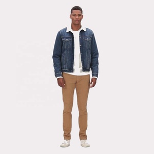 Pantalones vaqueros rectos y finos para hombre, Jeans regulares, rasgados, precio barato - Product Image 1