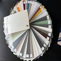 Leasinder feuille de stratifié acrylique solide à haute brillance 1mm 1.3mm pour surface de meubles et d'armoires matière plastique haute densité