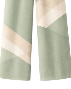 Conjunto de Dos Piezas Personalizado para Mujer, Estampado Floral Azul Claro, Camisa de Manga Corta con Botones y Pantalones Anchos, Ropa Casual - Product Image 5