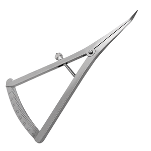 Calibre dentaire Castroviejo long de 6 pouces, incliné de 0 à 40 mm, instrument de mesure chirurgical gradué en acier inoxydable - Product Image 1