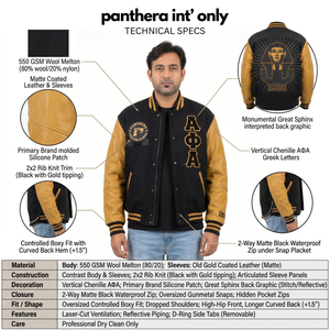Veste universitaire en laine et cuir de qualité supérieure pour homme, style techwear, avec broderie personnalisée, disponible du XS au 3XL, directement de Sialkot - Product Image 5