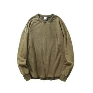 Sudadera con capucha estilo OEM de primera calidad para hombre, con cuello redondo y lavado ácido, personalizable en grandes cantidades. - Product Image 1