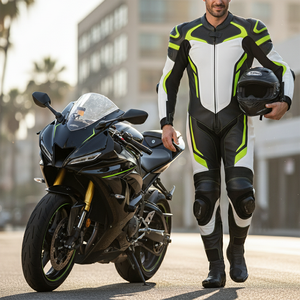 Chaquetas de Motocicleta de Cuero Genuino Personalizadas para Adultos, Trajes Transpirables, Resistentes al Viento y de Secado Rápido en Venta - Product Image 6