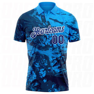 Polo de golf en polyester personnalisé par sublimation pour hommes, blanc royal, haute performance, anti-humidité, vente en gros - Product Image 5