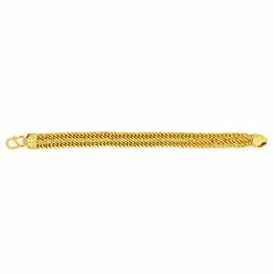 Pulseras de Cadena de Serpiente con Baño de Oro Micro de 14K, 18K, 24K al por Mayor, Joyería de Moda para Hombre, Pulsera de Eslabones de Latón con Micro Oro - Product Image 3