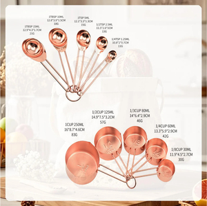 Copper Stylish <b>Measuring</b> Cups Set With Wired Handle Shiny Polished Kitchenware Handcrafted Reasonable Price <b>Measuring</b> <b>Tools</b> - Product Image 4