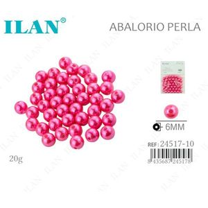 Perle di Vetro Rosa Ilan Abalorio 6mm 20g per Creazione di Gioielli - Product Image 1