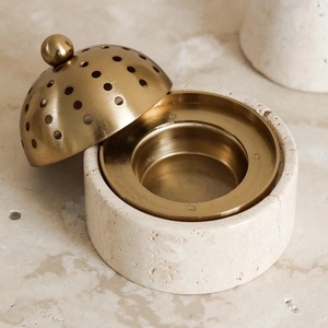 Inlaid Shell Aromatherapy Pot Botanical Inlay <b>Incense</b> <b>Burner</b> Charcoal Pot - Product Image 6