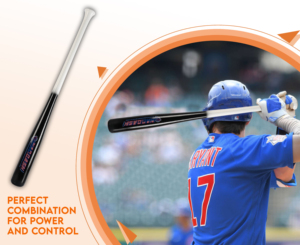Bate de Béisbol de Madera de Arce para Adultos - 31 Pulgadas, Modelo 271, Diámetro del Barril de 2.25 Pulgadas, Color Natural o Negro, por NAQQASH SPORTS - Product Image 2
