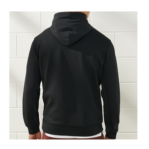 Sudaderas con Capucha para Hombre, Color Negro, Transpirables, de Manga Larga, Disponibles en Diseño Personalizado con Logotipo, Venta al Por Mayor - Product Image 3