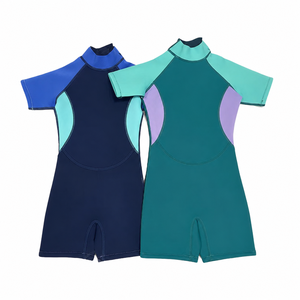 High Quality 3mm Neoprene Shorty Diving <b>Wetsuit</b> Kids Custom Factory Price Back Zip Short Sleeves Professional Swimwear - Product Image 1