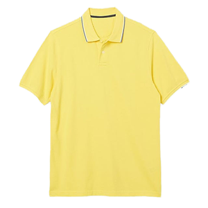 เสื้อโปโลผู้ชายผ้าฝ้าย 100% คุณภาพสูงสั่งทำพิเศษ ระบายอากาศได้ดี พิมพ์ลายด้านหน้า คอวี แขนสั้น บริการ OEM เสื้อลำลอง - Product Image 1