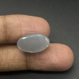 Piedra preciosa suelta de piedra lunar gris ovalada de 11.90 quilates para anillo, colgante y joyería - Product Image 6