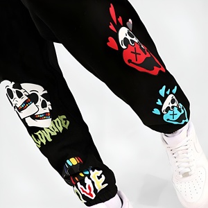 Conjunto Deportivo para Hombre, Sudadera con Capucha y Pantalones Jogger, Estilo Casual Desgastado, Corte Holgado, Ropa de Invierno, Logotipo Personalizado, Venta al Por Mayor - Product Image 6