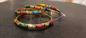 Ensemble de bracelets réglables en laiton doré Essence fabriqués à la main Bijoux de qualité supérieure pour femmes élégantes - Product Image 4