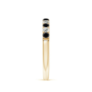 Joyería clásica de compromiso y boda con diamantes redondos naturales en blanco y negro para mujer, oro de 10K, 14K, 18K, plata 925, 935 - Product Image 4