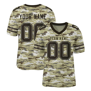 Maillots de football américain à manches courtes de haute qualité, design tendance, séchage rapide et respirant - Product Image 1