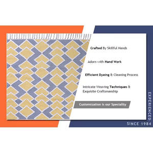 Tapis antidérapants en laine de haute qualité en coton lavable avec toucher doux et poignée de sécurité motif abstrait fonctionnel - Product Image 6